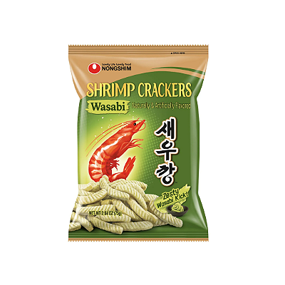 Salgadinho De Camarão Sabor Wasabi 75g