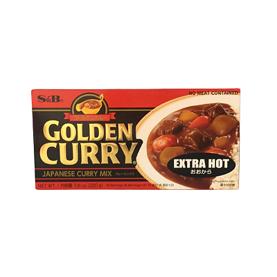 Molho Curry Golden Mix Extra Forte S&B Ookara 220g