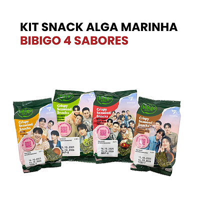 Kit Alga Marinha Bibigo 4 Sabores - Edição Especial Seventeen