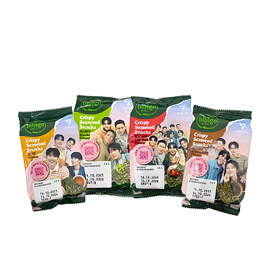 Kit Alga Marinha Bibigo 4 Sabores - Edição Especial Seventeen