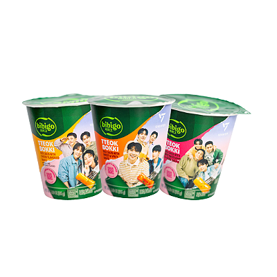 Kit Topokki Bolinho de Arroz Coreano Bibigo 3 Sabores - Edição Especial Seventeen