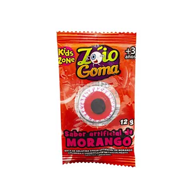 Chiclete Zóio Goma Sabor Morango 12g