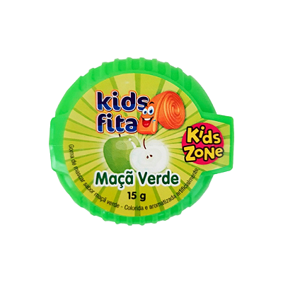 Chiclete Fita Kids Sabor Maçã Verde 15g