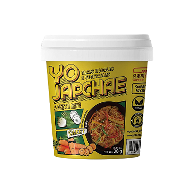 Japchae Sweet Comida Coreana Vegetariana Copo Yopokki 38g