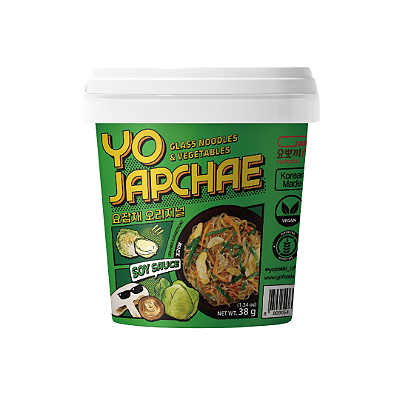 Japchae Soy Sauce Comida Coreana Vegetariana Copo Yopokki 38g