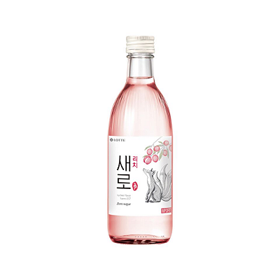 Soju Saero Sabor Lichia Zero Açúcar Lotte 375ml