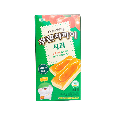 Biscoito Coreano French Pie Sabor Maçã 192g