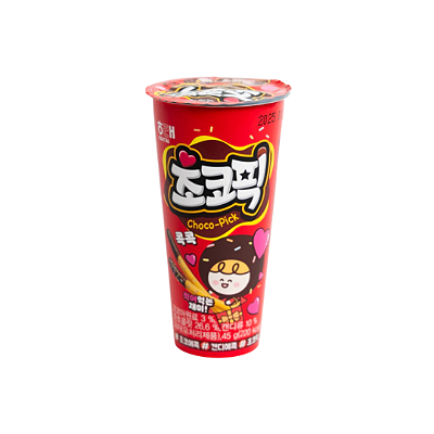 Biscoito Palito de Chocolate e Granulado Choco Pick Haitai 45g