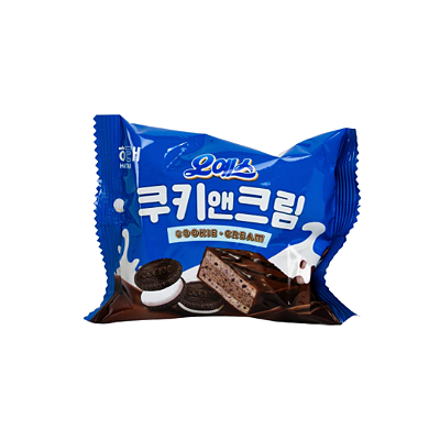 Bolinho de Chocolate Cookie Cream Oh Yes Unitário Haitai 28g