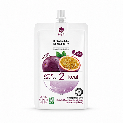 Refresco Suco Coreano com Gelatina Sabor Maracuja Jelly Drinkable Konjac 150ml