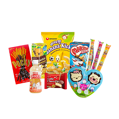 Kit Kids Produtos Asiáticos Snacks Doces Bebidas