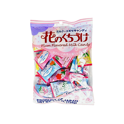 Bala Hana No Kuchizuke Sabor Ameixa Com Leite Kasugai 129g