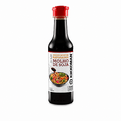 Molho de Soja Kikkoman para Pratos Quentes 150ml