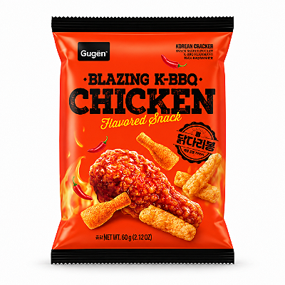 Salgadinho Coreano de Frango Frito Apimentado Gugen 60g