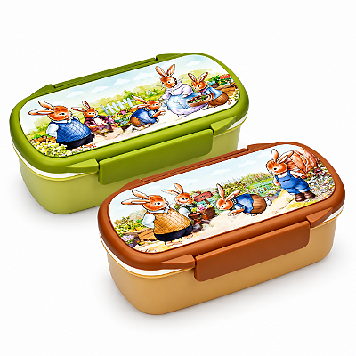 Lunch Box Rabbit Retangular M - Cor Sortida
