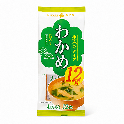 Pasta de Soja Instantânea para Missô com Wakame Marukome 18g x 12