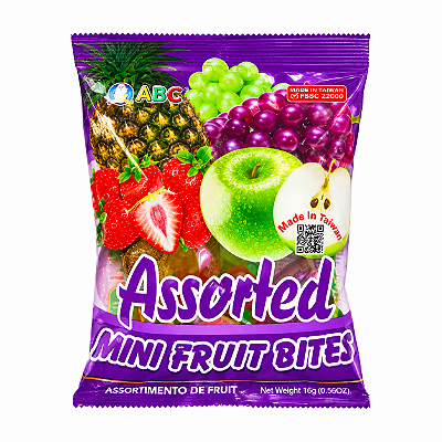 Gelatina Frutas Mistas ABC Funny Hippo 300g Taiwan