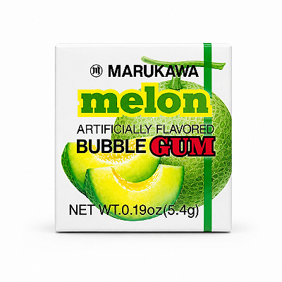 Chiclete Japonês Melão Marukawa Bubble Gum 5,4g