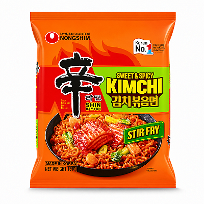 Lamen Coreano Shin Kimchi Stir Fry Nongshim 137g