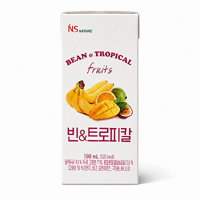 Leite de Soja Coreano Frutas Tropicais NS 190ml