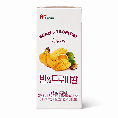 Leite de Soja Coreano Frutas Tropicais NS 190ml