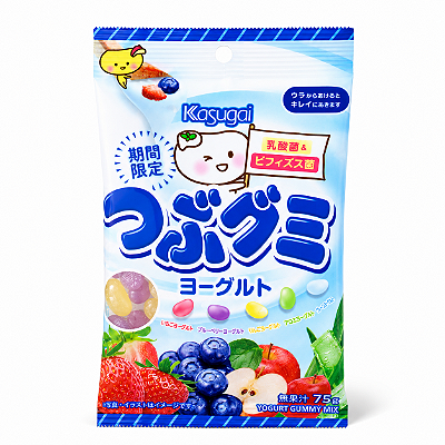 Bala de Goma Japonesa Kasugai Yogurte Variados 75g