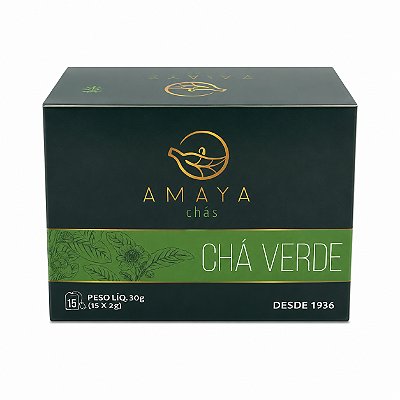 Chá Verde em Sachê Amaya 15 Unidades 30g