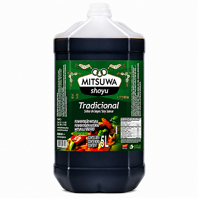 Molho Shoyu Mitsuwa Tradicional 5L para Sushi e Food Service