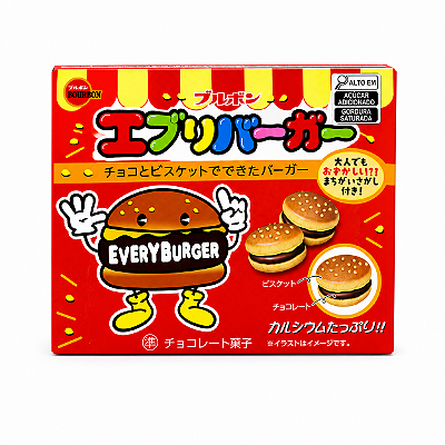 Biscoito Japonês Every Burger com Chocolate Bourbon 66g