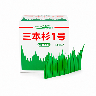 Grama Decorativa Baran para Sushi Verde com 1000 Unidades