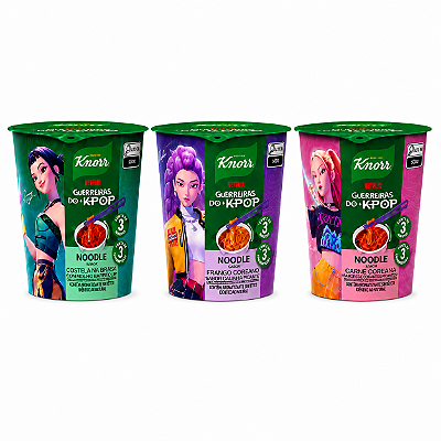 Kit 3 Lamens Guerreiras Kpop Sabores Coreanos