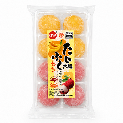Moti Mochi Banana e Lichia GW Bolinho de Arroz 220g