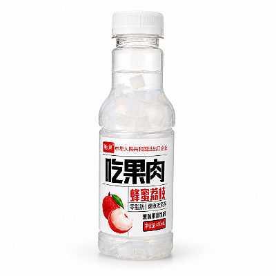 Bebida de Lichia com Mel e Nata de Coco 450ml