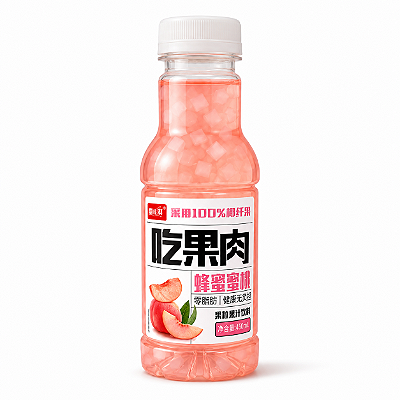 Bebida de Pêssego com Mel e Nata de Coco 450ml