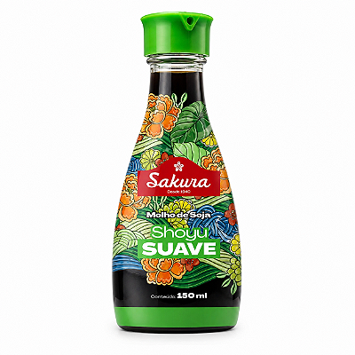 Molho Shoyu Suave Sakura 150ml Vidro