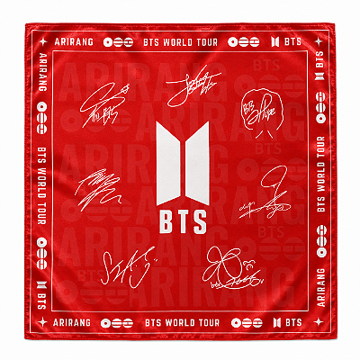 Lenço Inspirado BTS World Tour Arirang | Pré-venda