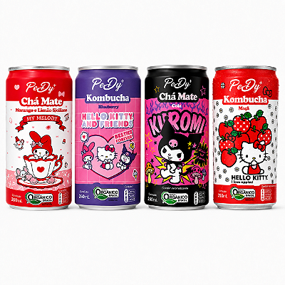 Kit Pedy+ Hello Kitty e Seus Amigos 4 Sabores 260ml