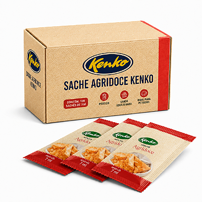 Molho Agridoce Kenko Sachê 7ml – Caixa com 120 Unidades
