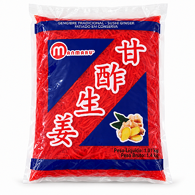 Gengibre Rosa em Conserva Manmaru 1kg
