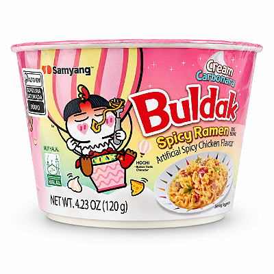 Lamen Buldak Big Bowl Spicy Ramen Frango Picante Super Cremoso 120g