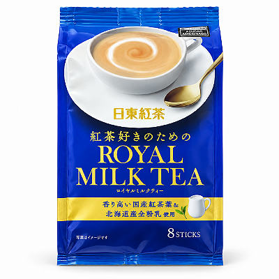 Chá Japonês Nitto Kocha Royal Milk Tea 112g – 8 Sachês