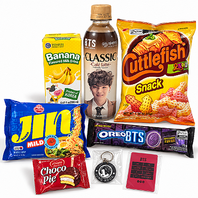 Kit 9 BTS ARMY Aniversário Lojas Kaito 4 Anos