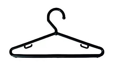 Kit Cabide Infantil Preto 50UN