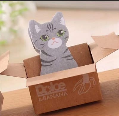 Marca página gatinho na caixinha