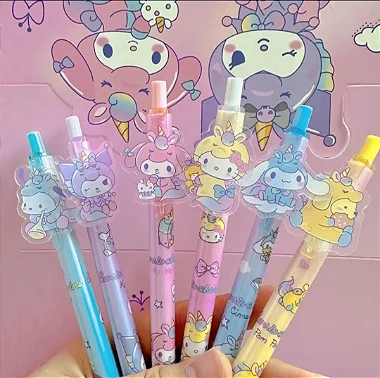 Caneta Click Turma da Hello Kitty Sanrio Unicórnio