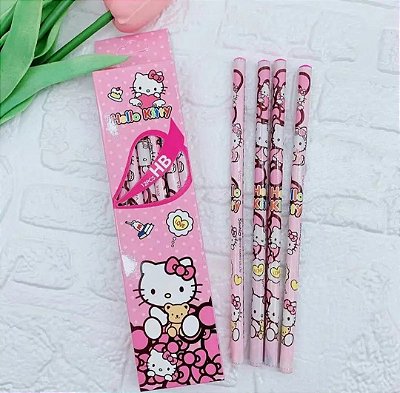 Kit com 3 Lápis HB Turma da Hello Kitty Sanrio