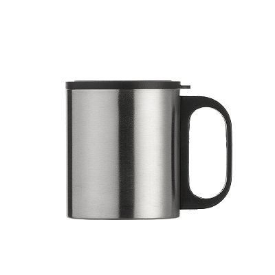 Caneca Inox 180ml com Tampa