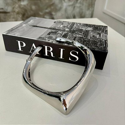 CHOKER PRATEADA V ORGANIC BI ARTICULADA