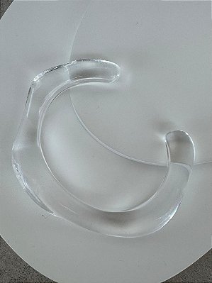 BRACELETE RESINA TRANSPARENTE WAVE ABERTO