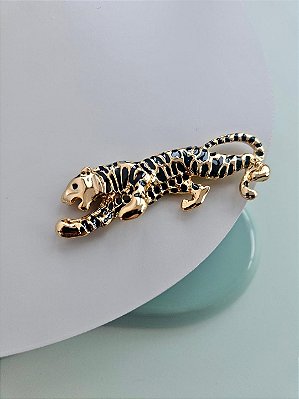 BROCHE OURO PANTERA